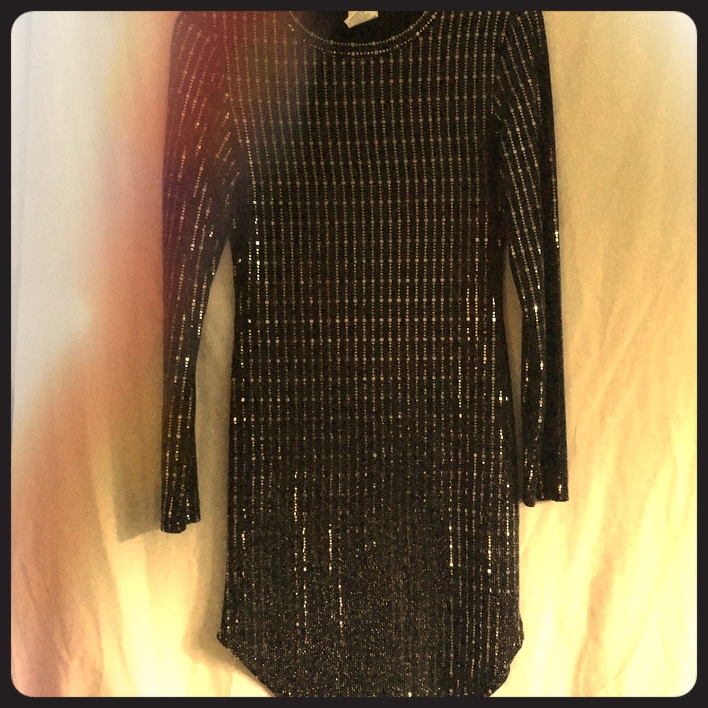 Black bodycon mini dress